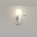 GobekUsa LED Wall Light Red Green White Metal Kids Room Lamp White Acrylic Ball