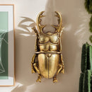 GobekUsa Golden Beetle Resin Handicrafts - Background Wall Decoration