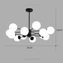 GobekUsa Glass Ball Pendant Lights Modern Nordic Chandelier LED Living Room Decor