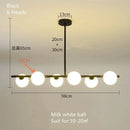 GobekUsa Bean Glass Chandelier: Modern Magic Lighting for Kitchen Living Room Bedroom