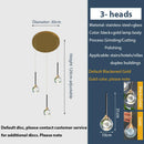 GobekUsa Gold Crystal Raindrop Chandelier for Staircase Foyer