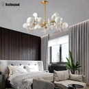 GobekUsa Ginkgo Leaf LED Ceiling Chandelier for Bedroom, Living, Dining Room