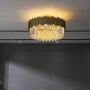GobekUsa Golden Crystal Ceiling Light for Modern Living Room and Dining Room