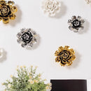 GobekUsa Elegant Porcelain Peony Flower Wall Ornaments