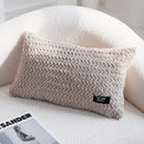 GobekUsa Geometric Texture Plush Cushion Cover - Modern Nordic Style Pillow Cases