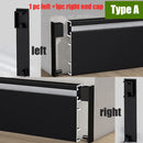 GobekUsa 5cm LED Aluminium Profile Baseboard for Surface Mounted Linear Lighting