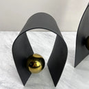 GobekUsa Golden Sphere Metal Arches Geometric Art Ornaments for Home Decor