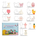 GobekUsa Easter Cookie Cutter Set for Kids Baking Party, Stainless Steel Mold - 12pcs