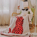 GobekUsa Hairy Furry Leopard Pattern Blanket