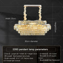 GobekUsa Crystal Chandelier LED Lighting for Luxury Living Room, Bedroom, Dining Room