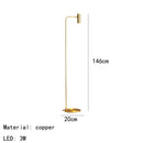 GobekUsa Brass Floor Light: Modern Rotatable Standing Lamp for Living Room, Bedroom, Hotel