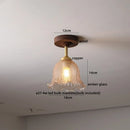 GobekUsa Glass Wood LED Ceiling Light Nordic Design for Living Room & Corridor