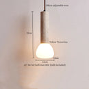 GobekUsa LED Pendant Light Yellow Travertine Modern Hanging Lampara