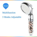 GobekUsa 3-Function High Pressure Water Saving Spa Shower Head with Switch Button