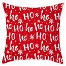 GobekUsa Christmas Santa Claus Snowflake Pillow Cover 18x18inch
