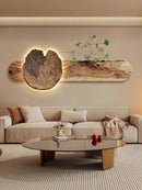 GobekUsa Elegant Sofa Set with Hanging Paintings and Bedroom Wall Lamp Painting