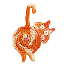 GobekUsa Cat Butt Coasters: Handmade Funny Kitties Cup Mat - Set of 4