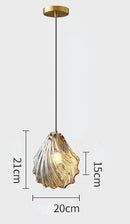 GobekUsa LED Shell Pendant Light: Modern Nordic Luxury for Bedroom, Living, Dining Room
