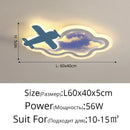 GobekUsa Blue Sky Airplane Chandelier: Kids Study Room Decoration & Dimmable Indoor Lighting