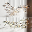 Nordic Lotus Leaf Art Glass Pendant Light