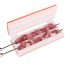 GobekUsa BBQ Meat Skewer Maker Double Row Multifunctional Reusable Kebab Tool Kitchen Camping
