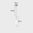 GobekUsa LED White Pearl Glass Pendant Lights for Kitchen Bar Decor - Bubble Hanging Lamp