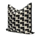 GobekUsa Geometric Texture Black Gold Cushion Cover for Elegant Living Room Decor