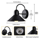 GobekUsa Black Farmhouse Barn Lights: Waterproof Outdoor Wall Sconce with E27 Socket
