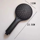 GobekUsa Black High Pressure Handheld Shower Head for Water Saving and Bathroom Rainfall