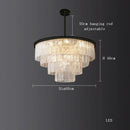 GobekUsa Crystal LED Chandelier: Minimalist Luxury Lighting for Dinning Table