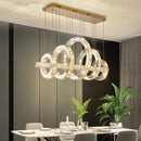 GobekUsa LED Chandeliers for Living Room Dining Room Modern Hanging Light Fixtures