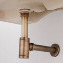 GobekUsa Brass Air Isolation Deodorant Basin Drain Pipe - Anti-Spill Water Drain