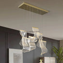 GobekUsa LED Art Acrylic Pendant Light for Modern Luxury Staircase Chandelier