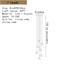 GobekUsa Crystal LED Ceiling Chandeliers Bedroom Living Room Staircase Pendant Lamp