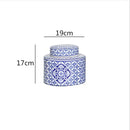 GobekUsa Chinese Retro Ceramics Golden Vase with Cover for Home Décor and Organization