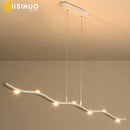 GobekUsa LED Wave Pendant Light for Office Dining Living Room Decor