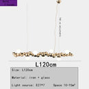 GobekUsa LED Caterpillar Chandelier: Stylish Long Pendant Lamp for Living Room, Restaurant, Hotel