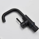 GobekUsa Black Basin Faucet Single Cold Hot Sink Tap Short Kitchen Mixer Rotatable