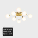 GobekUsa Ball Glass Ceiling Light in Gold for Living Room, Dining, Bedroom by GobekUsa