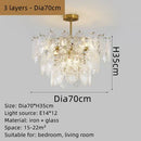 GobekUsa Elegant Glass Chandelier with LED Lights for Home Décor