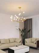 GobekUsa Glass Bubble Resin Pendant Light Chandelier LED Lamps for Home Decoration
