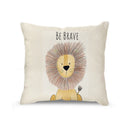 GobekUsa Cartoon Animal Linen Pillowcase | Home Decor Throw Pillow Covers for Sofa