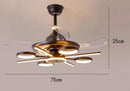 GobekUsa Kids Bedroom LED Ceiling Fan with Bladeless Design and Remote Control