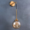 GobekUsa Glass Ball Gold LED Wall Sconce Modern Nordic Indoor Lamp Fixture