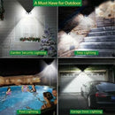 GobekUsa 100 LED Solar Wall Lights: Motion Sensor Outdoor Solar Lamp for Garden