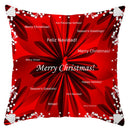 GobekUsa Christmas Santa Claus Snowflake Pillow Cover 18x18inch