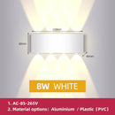 GobekUsa LED Wall Light: Waterproof Indoor Outdoor Decor Lamp for Bedroom Living Room