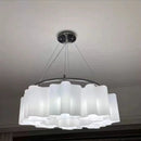 GobekUsa Cloud Glass LED Ceiling Light: Modern Minimalist Circular Design for Bedroom, Hallway, Restaurant