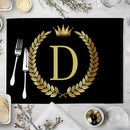 GobekUsa Kitchen Table Mats Set of 4, 42*32cm, Cotton Linen Coasters for Dining Home Decor