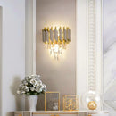 GobekUsa Crystal Gold Stainless Steel LED Dimmable Wall Sconce